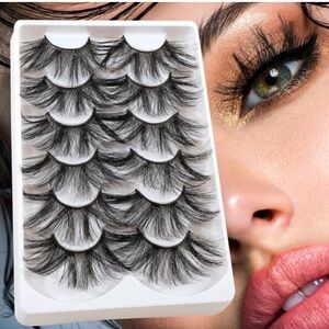 Cat Lash Set- Sublime, 6-Pair Pack of Faux Mink Eyelashes, Lightweight & Wispy